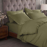 300 Thread Count Egyptian Cotton Solid Duvet Cover - Egyptian Cotton Duvet Cover Set by Superior Brand