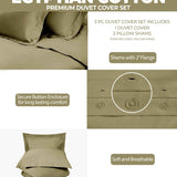 300 Thread Count Egyptian Cotton Solid Duvet Cover - Egyptian Cotton Duvet Cover Set by Superior Brand