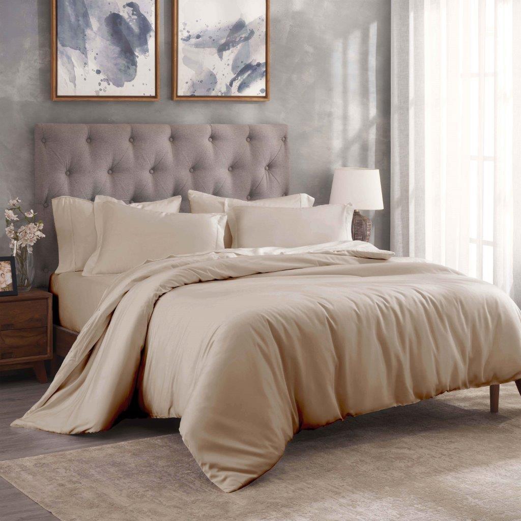 300 Thread Count Egyptian Cotton Solid Duvet Cover - Egyptian Cotton Duvet Cover Set by Superior Brand