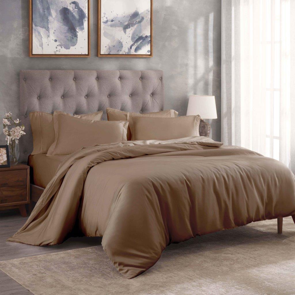 300 Thread Count Egyptian Cotton Solid Duvet Cover - Egyptian Cotton Duvet Cover Set by Superior Brand