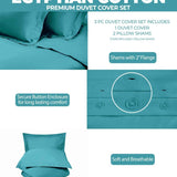 300 Thread Count Egyptian Cotton Solid Duvet Cover - Egyptian Cotton Duvet Cover Set by Superior Brand