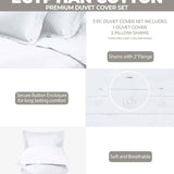 300 Thread Count Egyptian Cotton Solid Duvet Cover - Egyptian Cotton Duvet Cover Set by Superior Brand