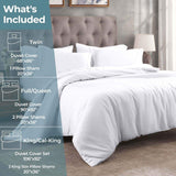 300 Thread Count Egyptian Cotton Solid Duvet Cover - Egyptian Cotton Duvet Cover Set by Superior Brand