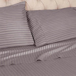 100% Egyptian Cotton 300 Thread Count Stripe Bed Pillowcase Set - Egyptian Cotton Pillowcases by Superior Brand