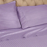 100% Egyptian Cotton 300 Thread Count Stripe Bed Pillowcase Set - Egyptian Cotton Pillowcases by Superior Brand