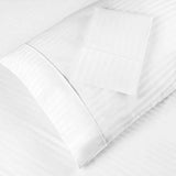 100% Egyptian Cotton 300 Thread Count Stripe Bed Pillowcase Set - Egyptian Cotton Pillowcases by Superior Brand