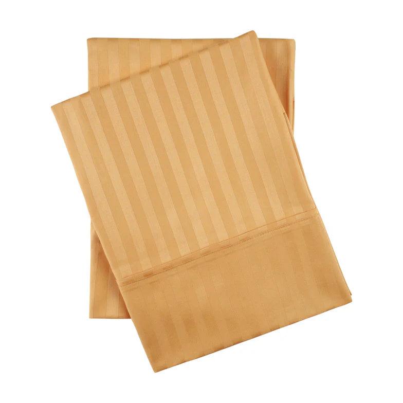 100% Egyptian Cotton 300 Thread Count Stripe Bed Pillowcase Set - Egyptian Cotton Pillowcases by Superior Brand