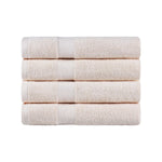 Egyptian Cotton Dobby Border Medium Weight Bath Towel Set of 4 - Egyptian Cotton Bath Towel by Superior Brand