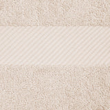 Egyptian Cotton Dobby Border Medium Weight Bath Towel Set of 4 - Egyptian Cotton Bath Towel by Superior Brand