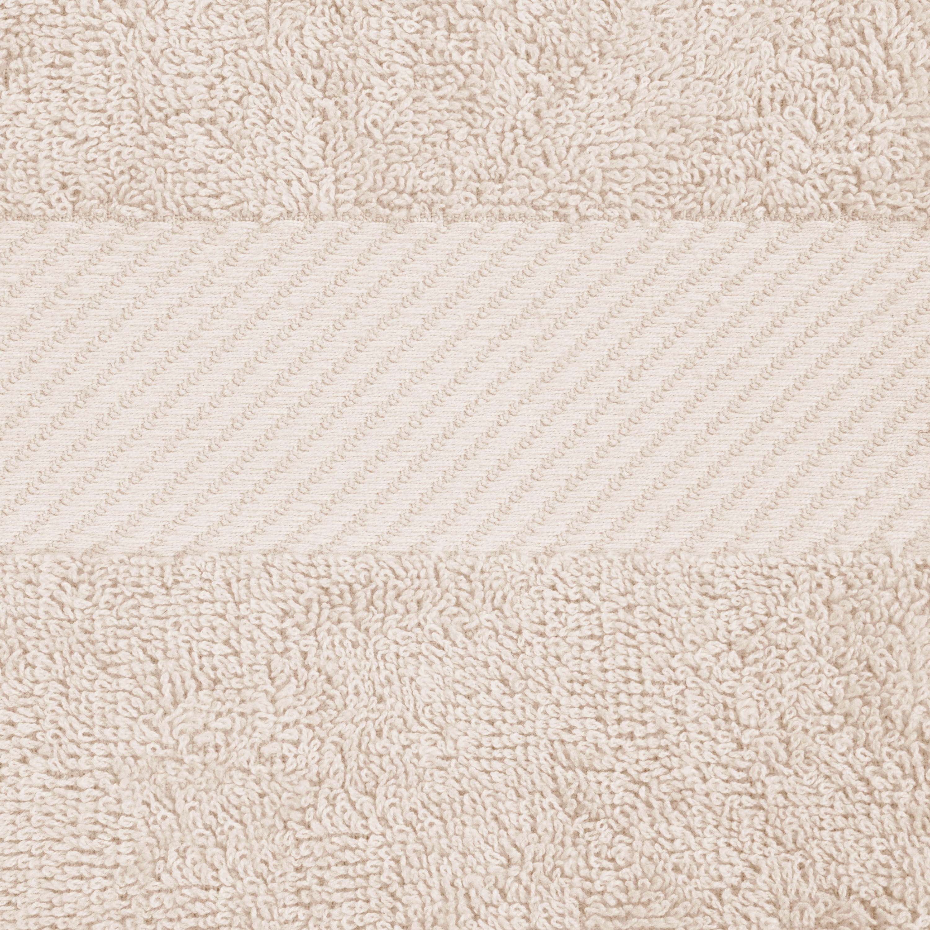 Egyptian Cotton Dobby Border Medium Weight Bath Towel Set of 4 - Egyptian Cotton Bath Towel by Superior Brand