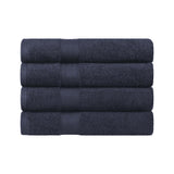 Egyptian Cotton Dobby Border Medium Weight Bath Towel Set of 4 - Egyptian Cotton Bath Towel by Superior Brand