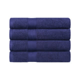 Egyptian Cotton Dobby Border Medium Weight Bath Towel Set of 4 - Egyptian Cotton Bath Towel by Superior Brand