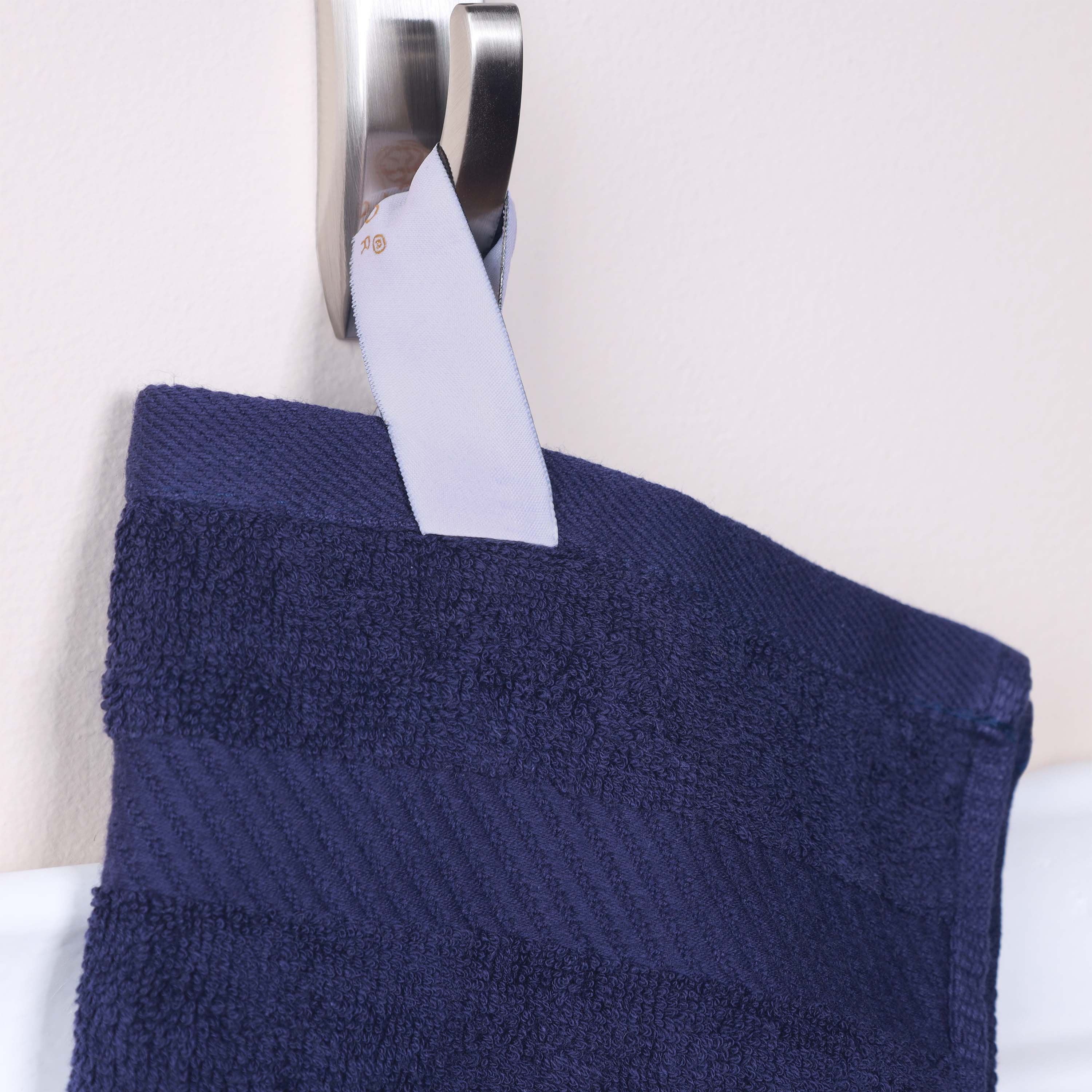 Egyptian Cotton Dobby Border Medium Weight Bath Towel Set of 4 - Egyptian Cotton Bath Towel by Superior Brand
