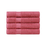 Egyptian Cotton Dobby Border Medium Weight Bath Towel Set of 4 - Egyptian Cotton Bath Towel by Superior Brand