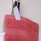 Egyptian Cotton Dobby Border Medium Weight Bath Towel Set of 4 - Egyptian Cotton Bath Towel by Superior Brand