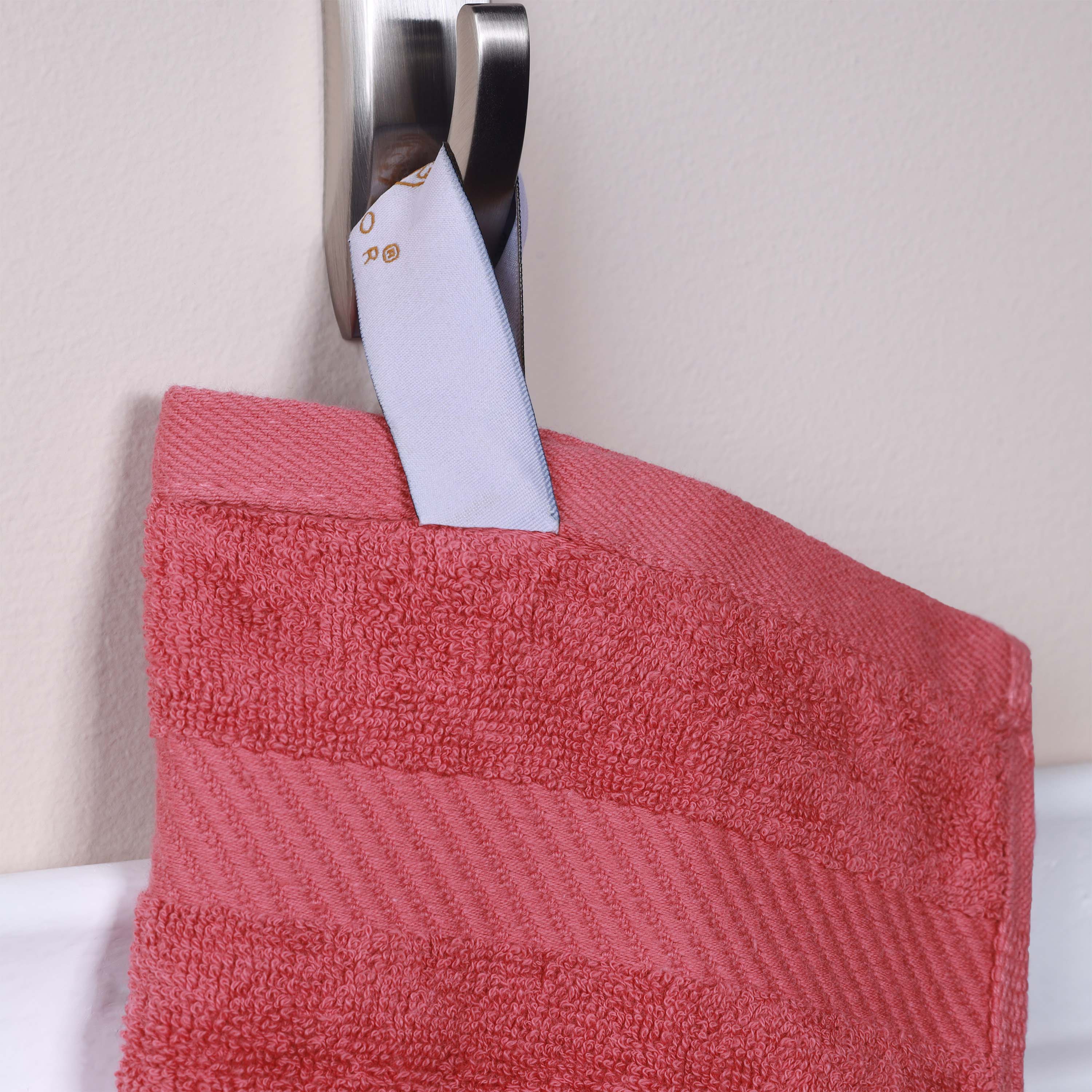 Egyptian Cotton Dobby Border Medium Weight Bath Towel Set of 4 - Egyptian Cotton Bath Towel by Superior Brand