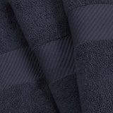 Egyptian Cotton Dobby Border Medium Weight Bath Towel Set of 4 - Egyptian Cotton Bath Towel by Superior Brand