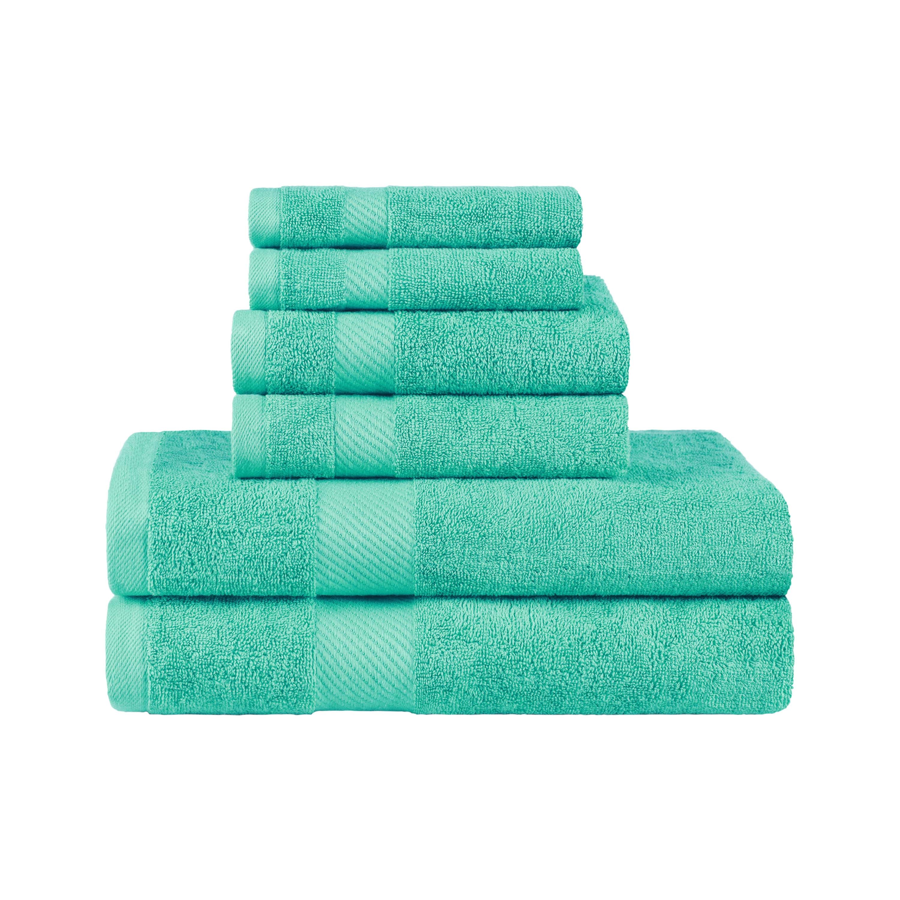 Egyptian Cotton Kendell Plush Towel Set 6 Piece - Egyptian Cotton Towel Set by Superior Brand
