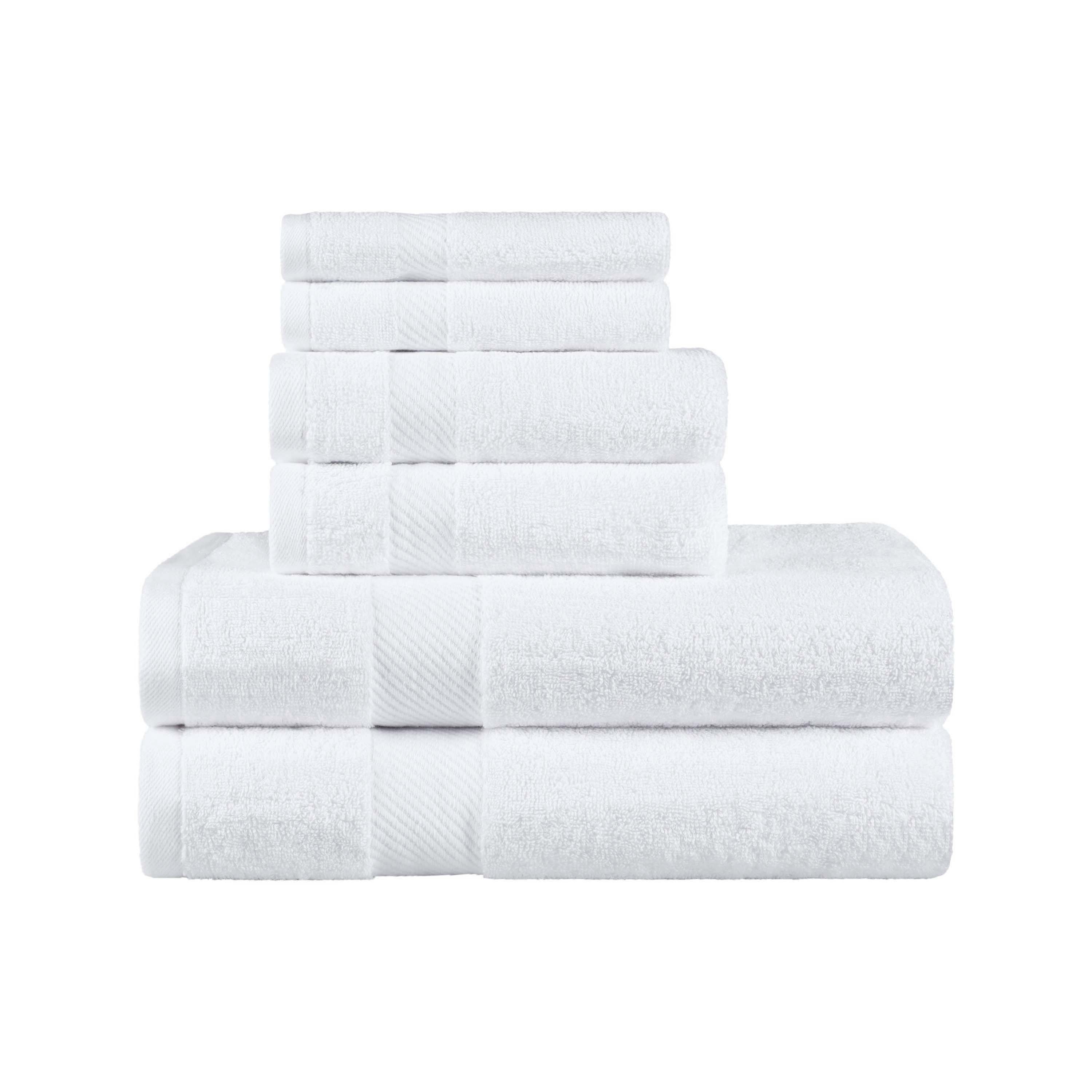 Egyptian Cotton Kendell Plush Towel Set 6 Piece - Egyptian Cotton Towel Set by Superior Brand