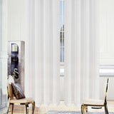 Embroidered Delicate Flower Sheer Grommet Curtain Panel Set - Sheer Curtains by Superior Brand