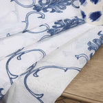 Embroidered Elegant Scroll Sheer Grommet Curtain Panel Set - Sheer Curtains by Superior Brand