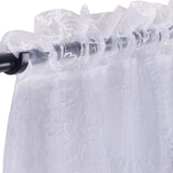 Embroidered Foliage Grommet Sheer Curtain Panel Set - Sheer Curtains by Superior Brand