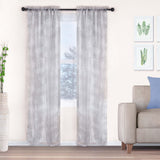Embroidered Foliage Grommet Sheer Curtain Panel Set - Sheer Curtains by Superior Brand