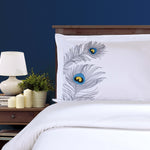 100% Cotton Peacock Embroidered Duvet Cover Set - Duvet Cover Set by Superior Brand