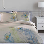 100% Cotton Peacock Embroidered Duvet Cover Set - Duvet Cover Set by Superior Brand