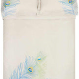 100% Cotton Peacock Embroidered Duvet Cover Set - Duvet Cover Set by Superior Brand