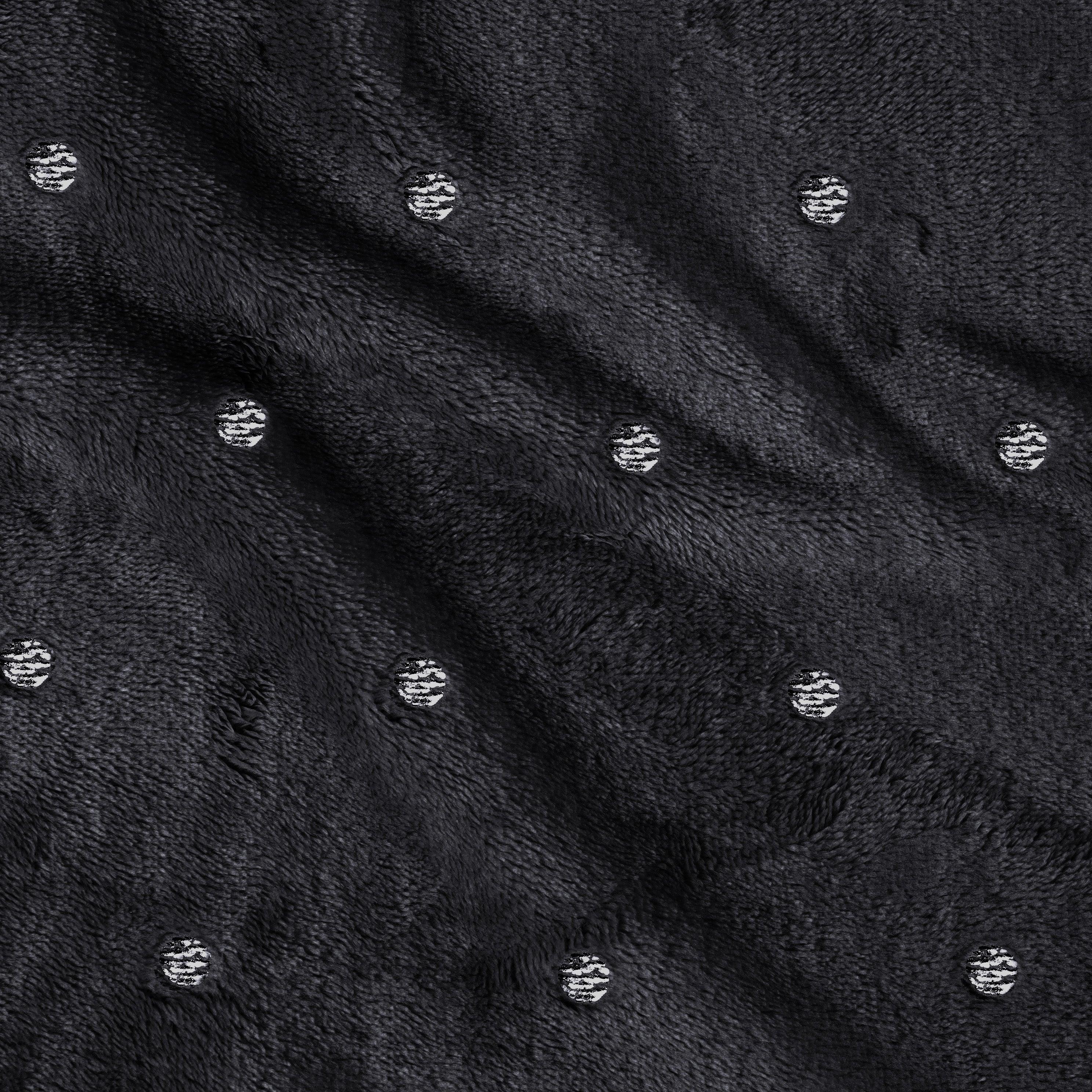 Fleece Plush Medium Weight Fluffy Soft Decorative Polka Dot Blanket - Blanket by Superior Brand