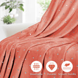 Fleece Plush Medium Weight Fluffy Soft Decorative Polka Dot Blanket - Blanket by Superior Brand
