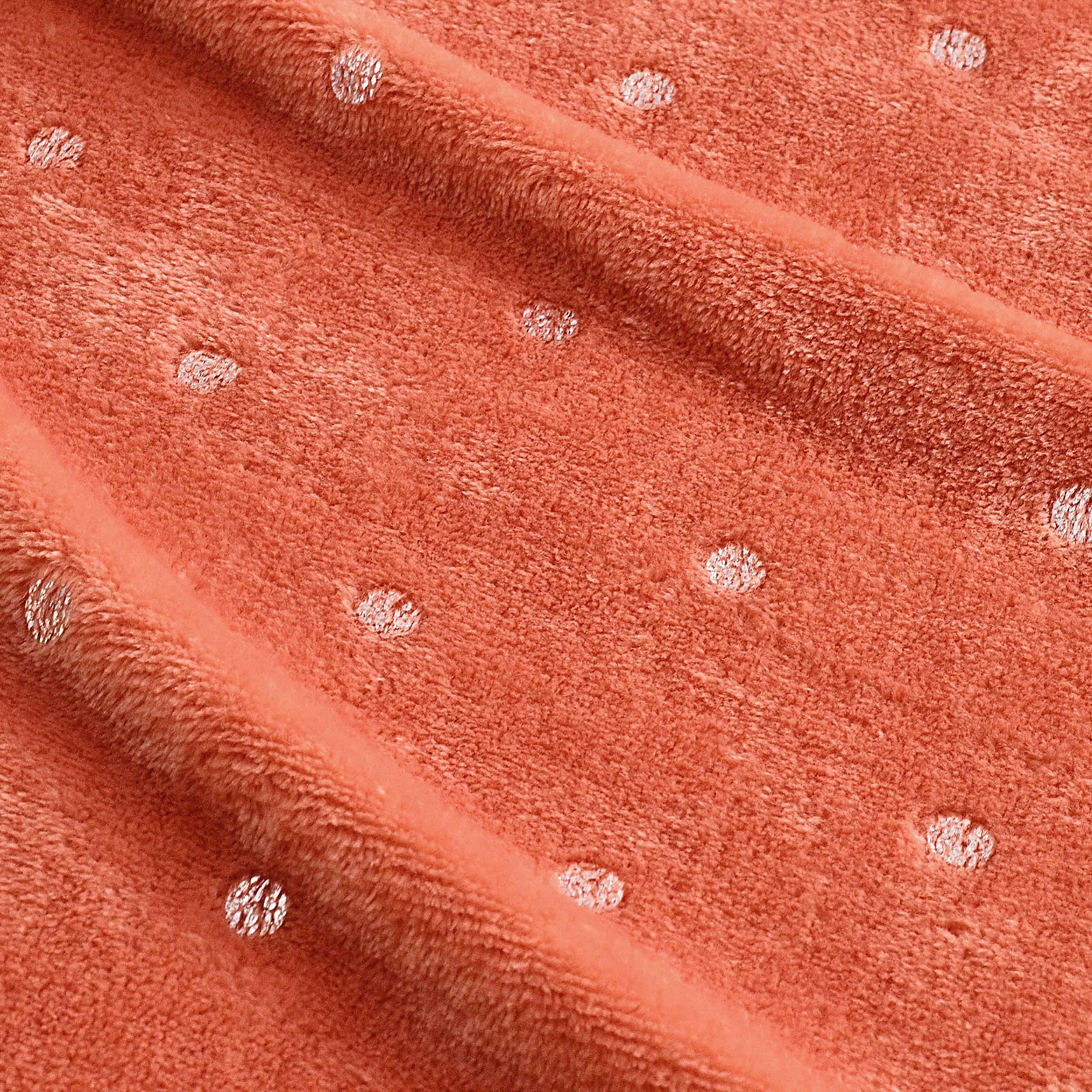 Fleece Plush Medium Weight Fluffy Soft Decorative Polka Dot Blanket - Blanket by Superior Brand