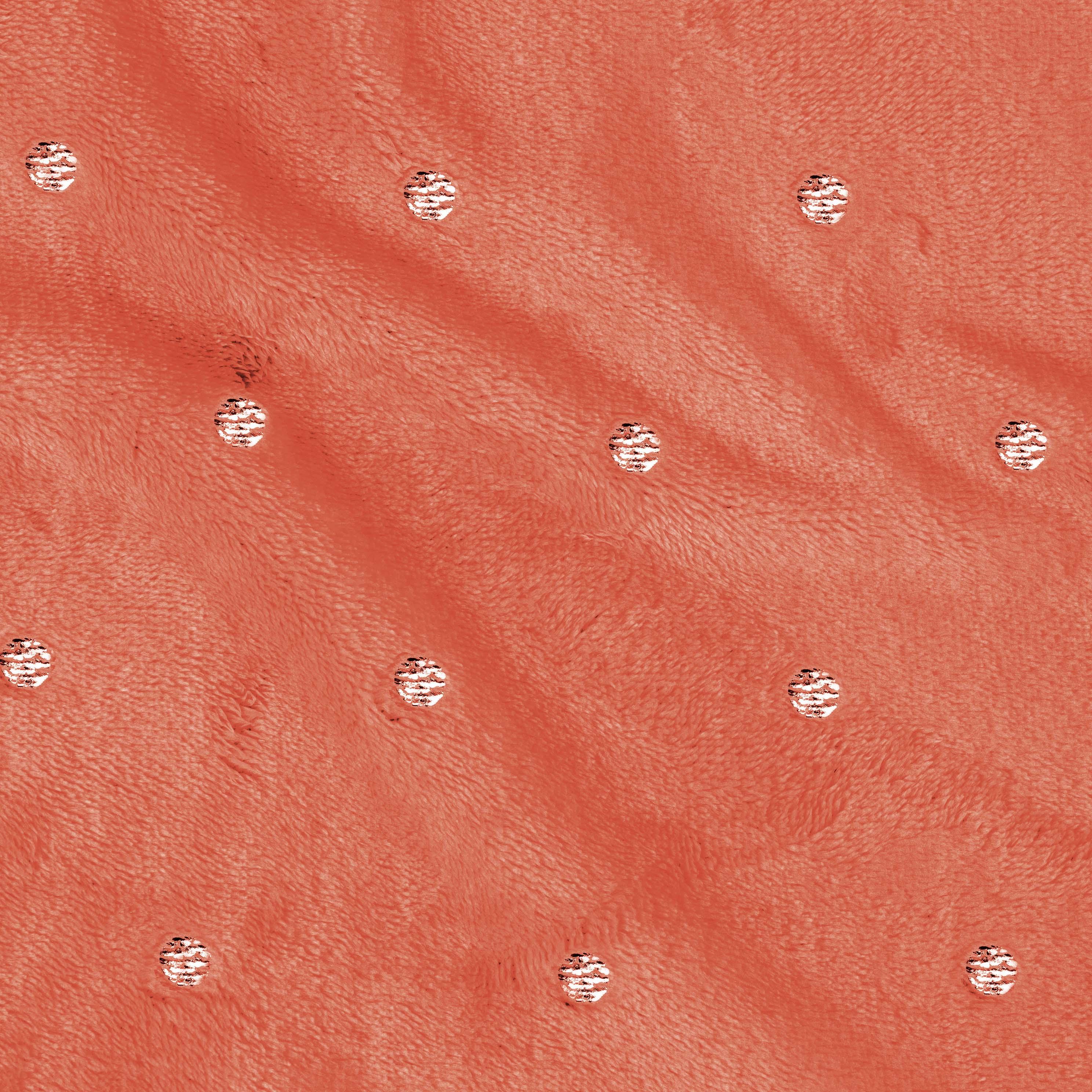 Fleece Plush Medium Weight Fluffy Soft Decorative Polka Dot Blanket - Blanket by Superior Brand