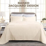 Florin Cotton Matelasse Weave Jacquard Scroll Medallion Bedspread Set - Bedspread by Superior Brand