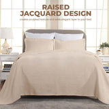 Florin Cotton Matelasse Weave Jacquard Scroll Medallion Bedspread Set - Bedspread by Superior Brand
