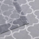 Geometric Trellis Lattice Sheer Grommet Curtain Panel Set - Sheer Curtains by Superior Brand