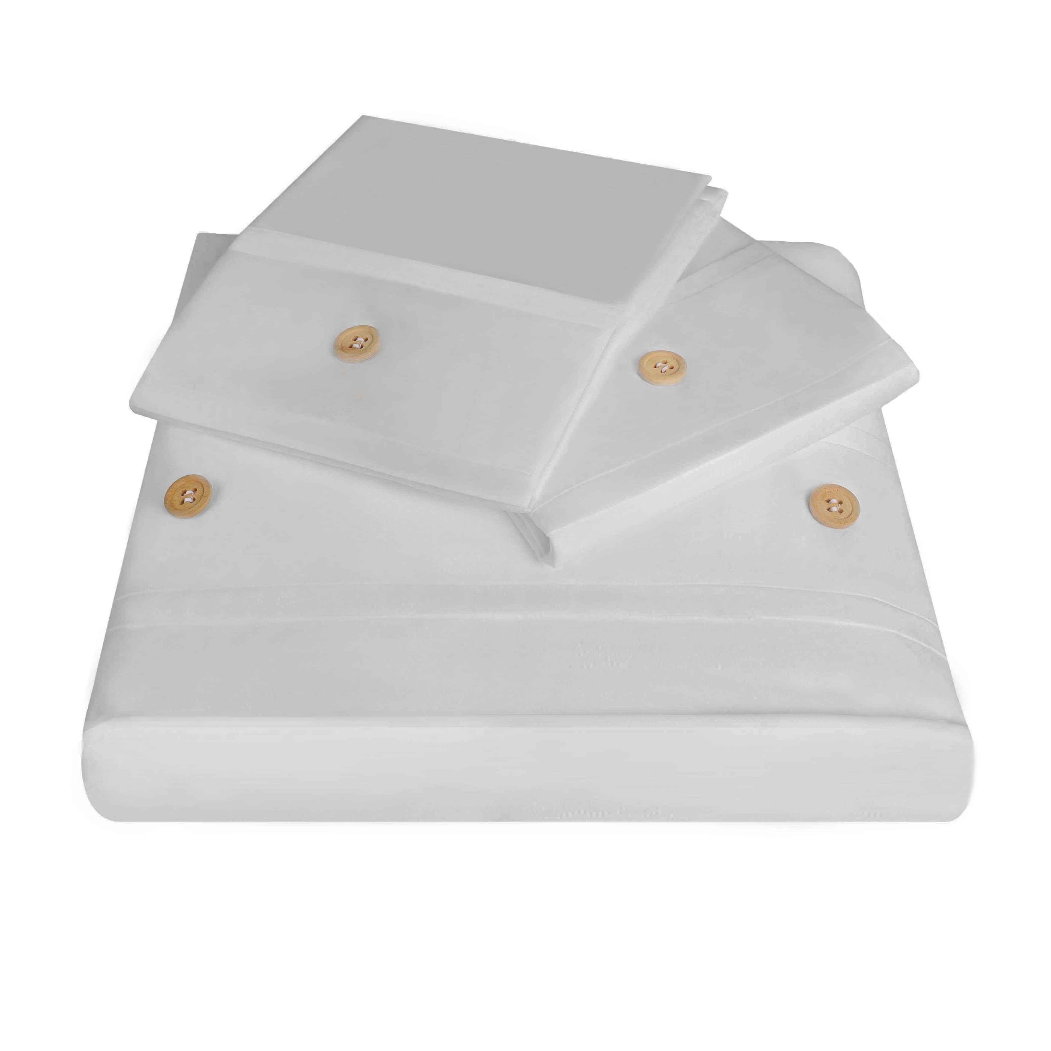 100% Organic Cotton Crisp Percale Duvet Cover Set - Duvet Cover Set by Superior Brand