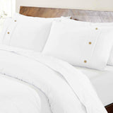 100% Organic Cotton Crisp Percale Duvet Cover Set - Duvet Cover Set by Superior Brand