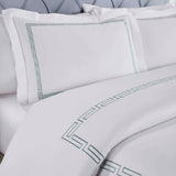 100% Cotton Greek Key Embroidered Duvet Cover Set - Duvet Cover Set by Superior Brand