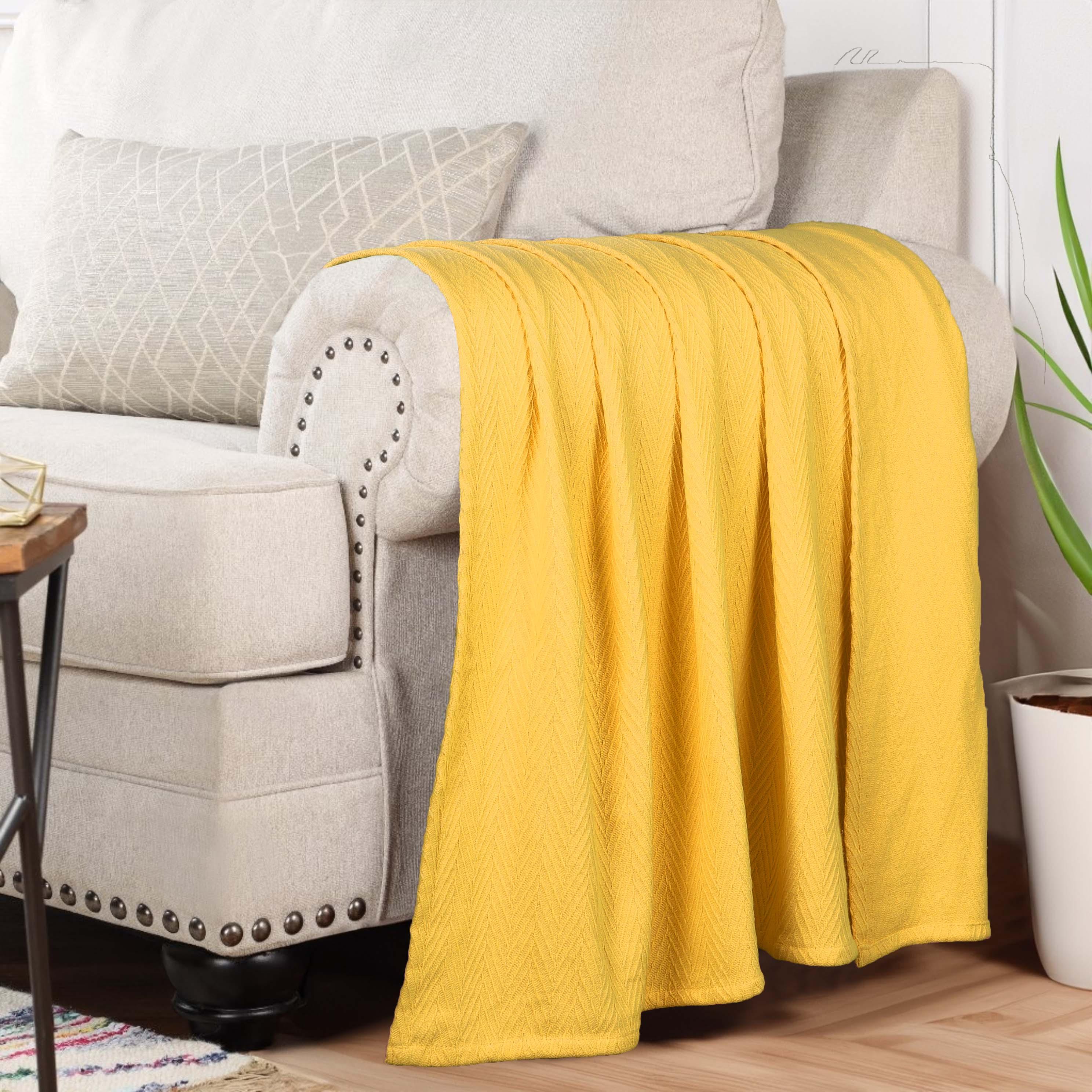 Lightweight Cotton Blanket – Metro Chevron, All-Season Bedding - Blanket by Superior Brand