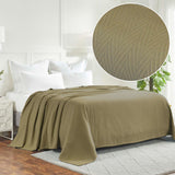 Lightweight Cotton Blanket – Metro Chevron, All-Season Bedding - Blanket by Superior Brand