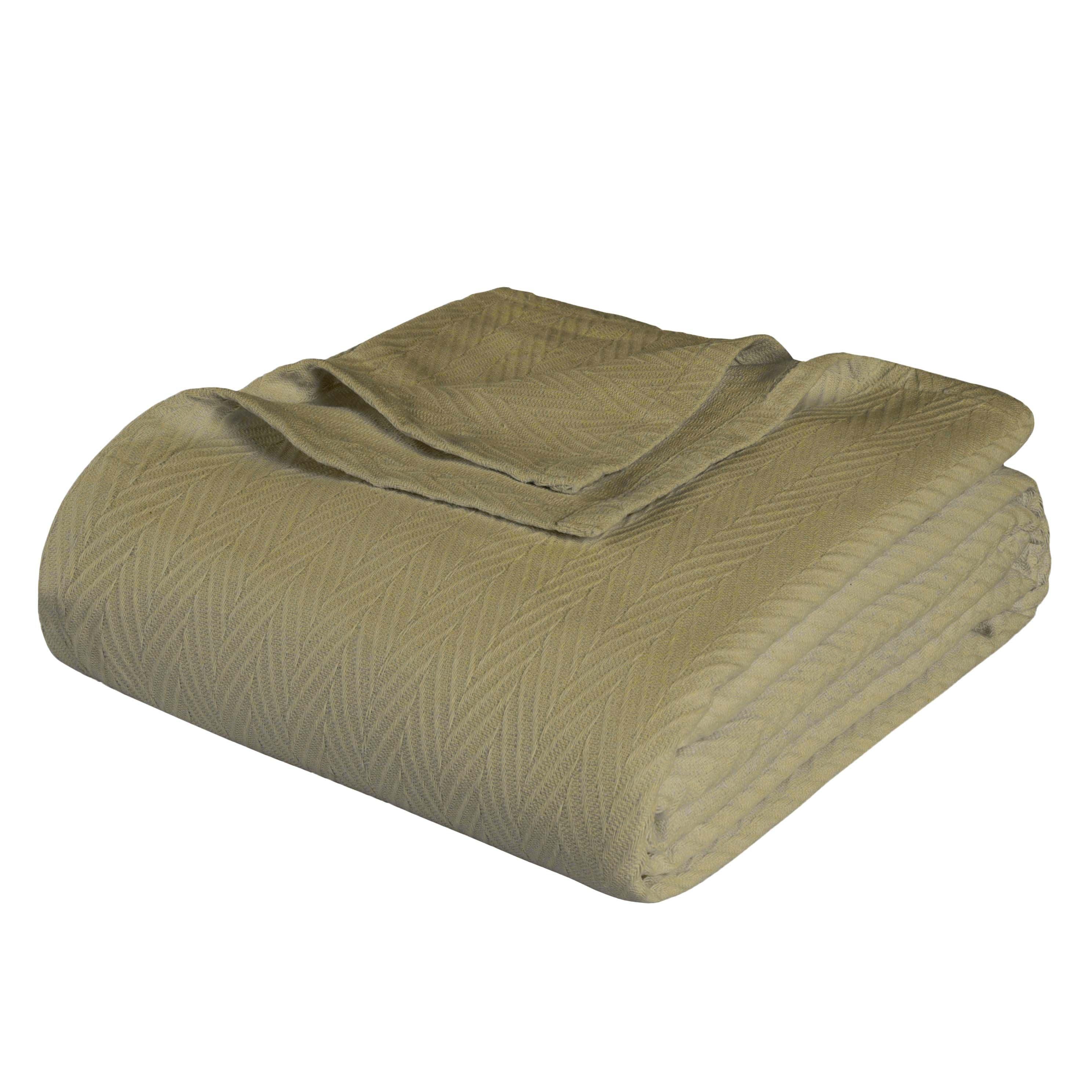 Lightweight Cotton Blanket – Metro Chevron, All-Season Bedding - Blanket by Superior Brand