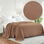 Lightweight Cotton Blanket – Metro Chevron, All-Season Bedding - Blanket by Superior Brand
