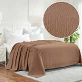 Lightweight Cotton Blanket – Metro Chevron, All-Season Bedding - Blanket by Superior Brand