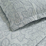 Cotton Bedspread Sets 3-Piece Hibiscus Floral Jacquard Matelassé - Bedspread by Superior Brand
