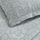 Cotton Bedspread Sets 3-Piece Hibiscus Floral Jacquard Matelassé - Bedspread by Superior Brand