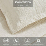 Cotton Bedspread Sets 3-Piece Hibiscus Floral Jacquard Matelassé - Bedspread by Superior Brand