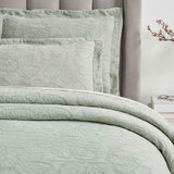Cotton Bedspread Sets 3-Piece Hibiscus Floral Jacquard Matelassé - Bedspread by Superior Brand