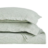 Cotton Bedspread Sets 3-Piece Hibiscus Floral Jacquard Matelassé - Bedspread by Superior Brand